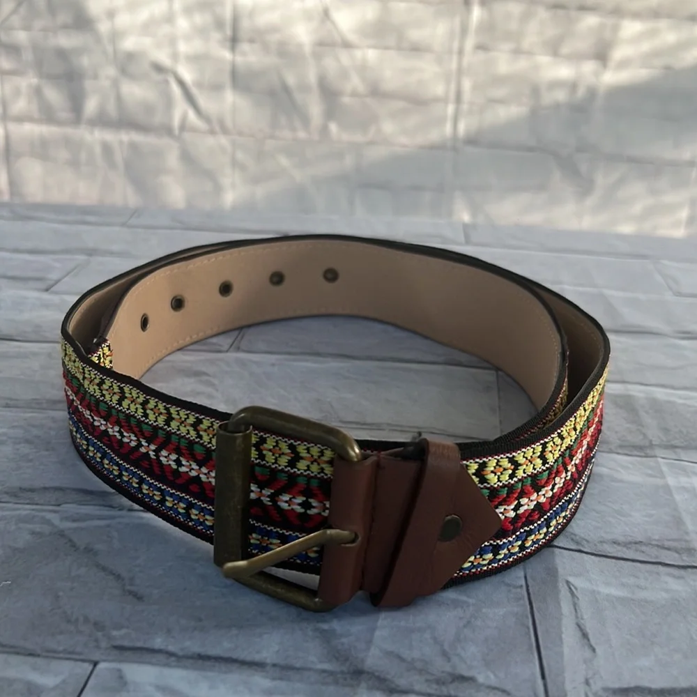 NWOT embroidery bohemian belt size 2XL